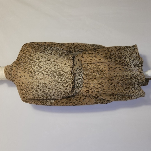 Victoria's Secret Animal Print Semi Sheer Tie Front Side Pockets Light Robe OS - Picture 6 of 13